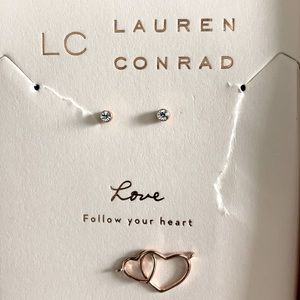 LC charm & earrings
